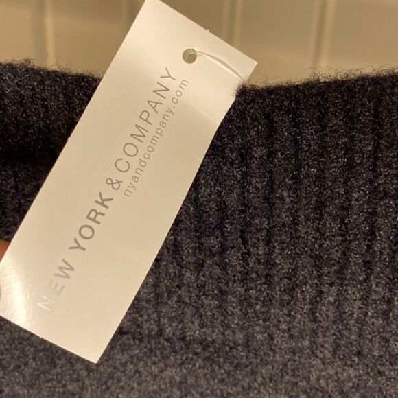 New York & Company Boat Neck Black Sweater - Picture 3 of 5